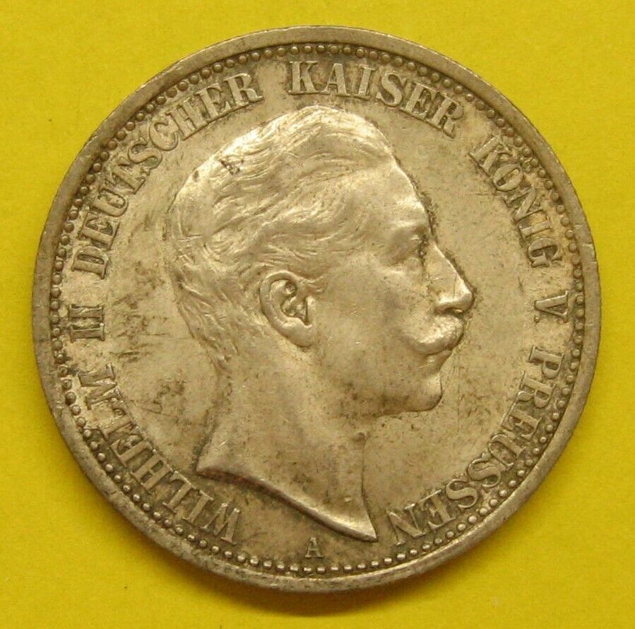 1911-a Prussia 2 Mark Silver Take A Look